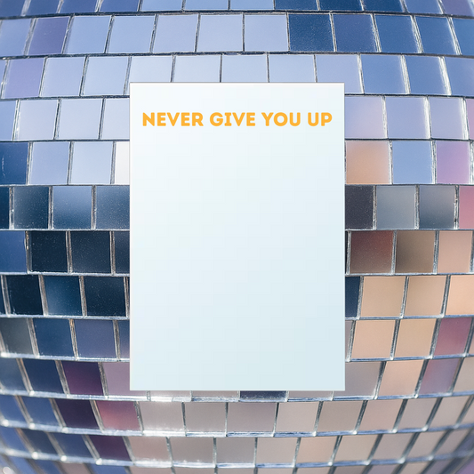 Miroir Never give you up - Rick Astley